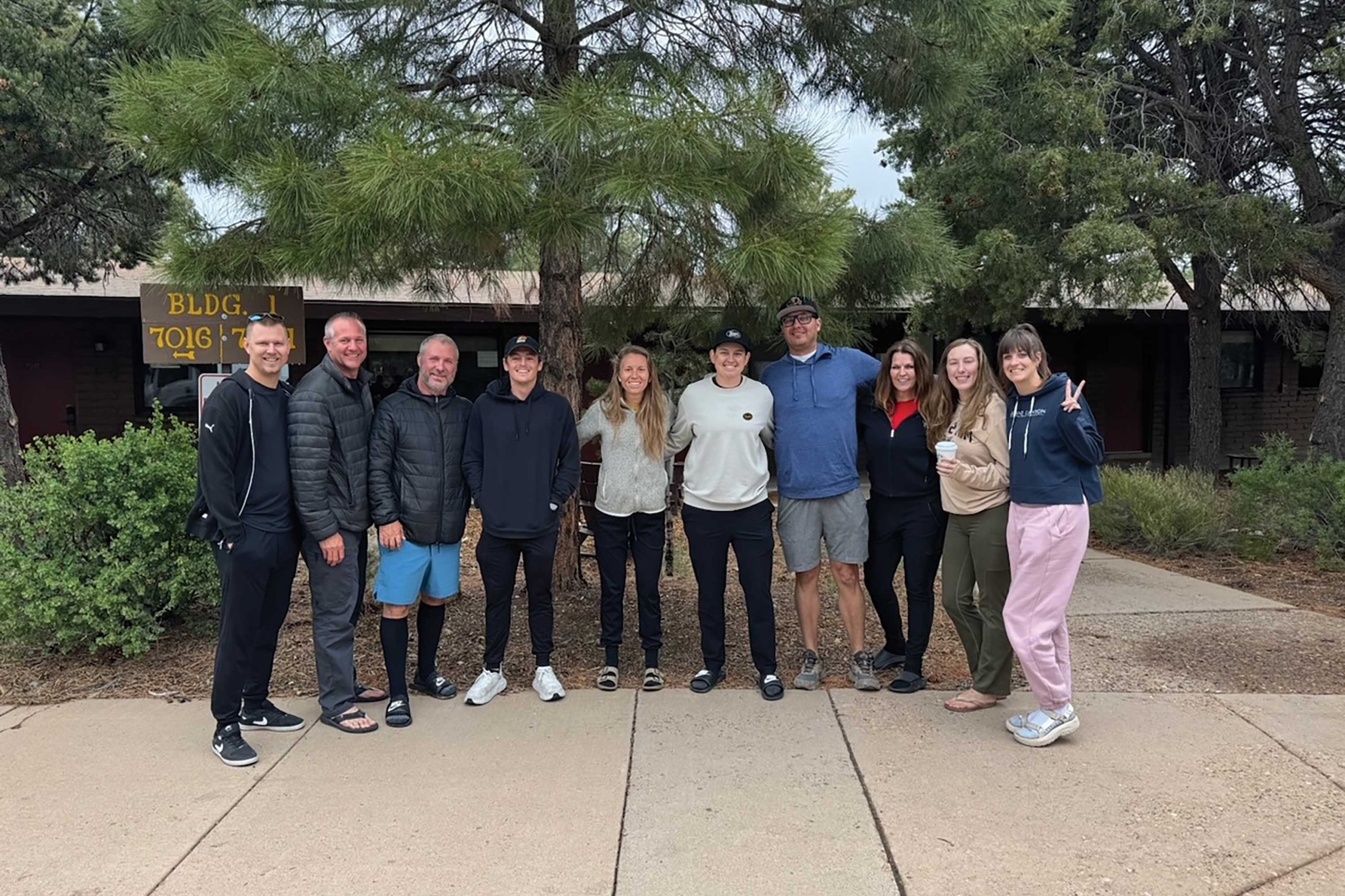 The Grand Canyon rim-to-rim team post-hike. Photos by Arizona Burn Foundation The Grand Canyon rim-to-rim team post-hike. Photos by Arizona Burn Foundation