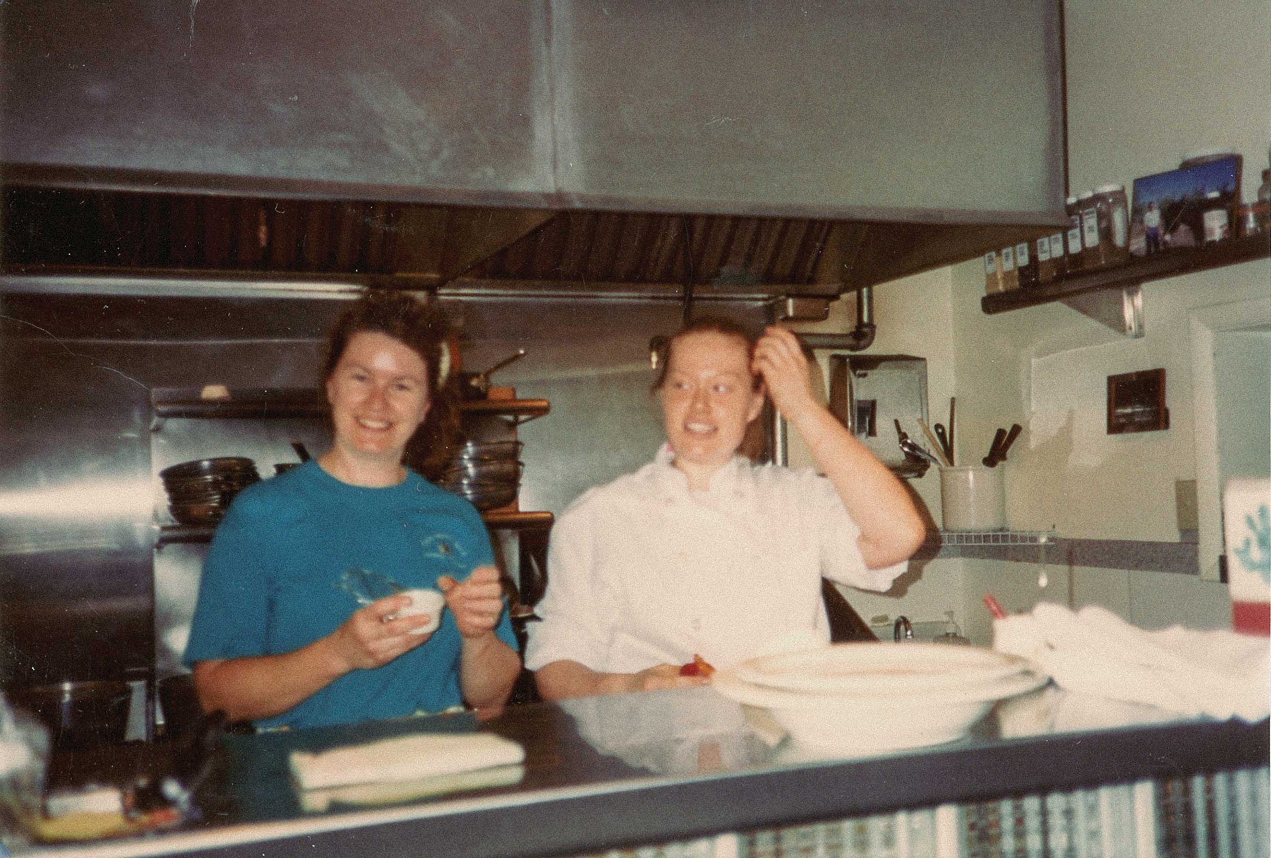 Robertson (left) with Charleen Badman. Photos Courtesy Chrysa Robertson 