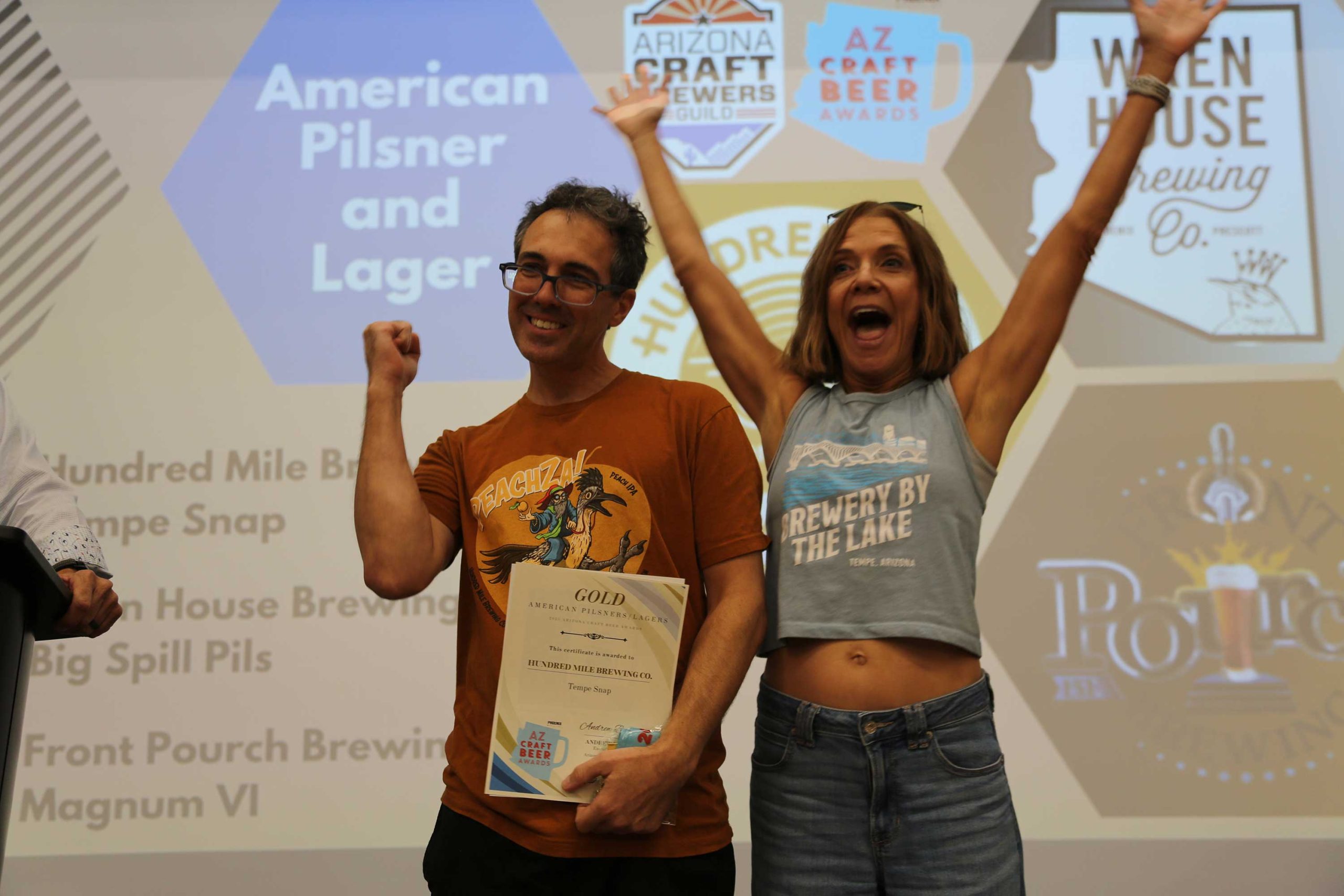 Hundred Mile wins gold in American Pilsner/Lager for Tempe Snap