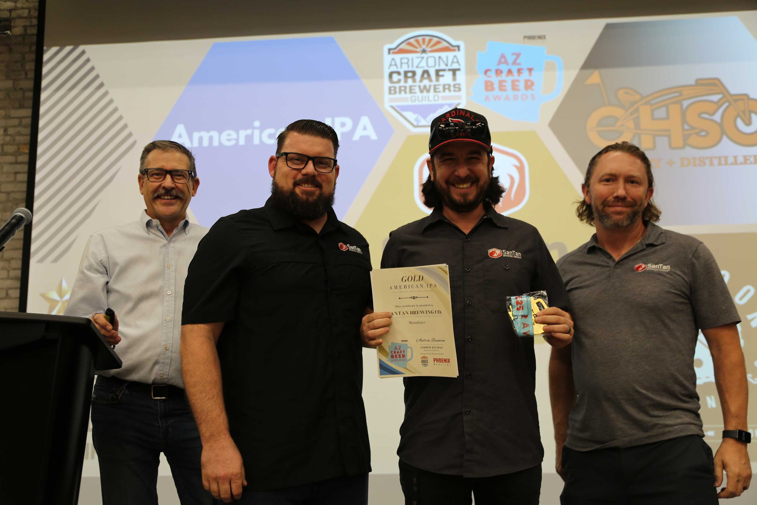 SanTan wins gold in American IPA for MoonJuice