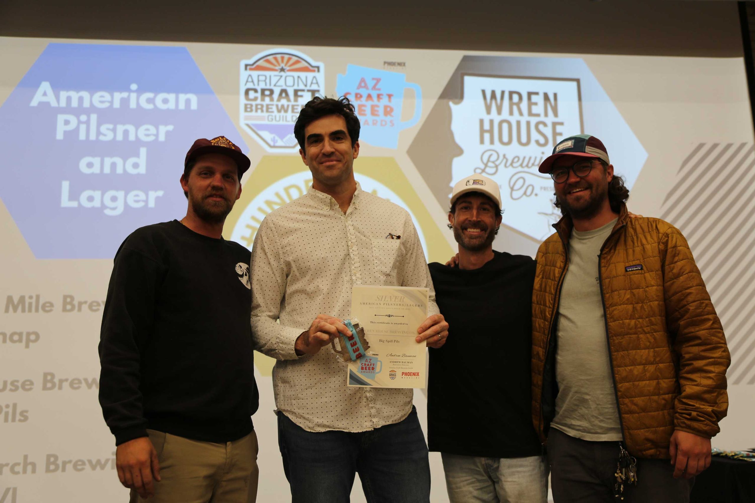 Wren House wins silver in American Pilsner/Lager for Big Spill Pils
