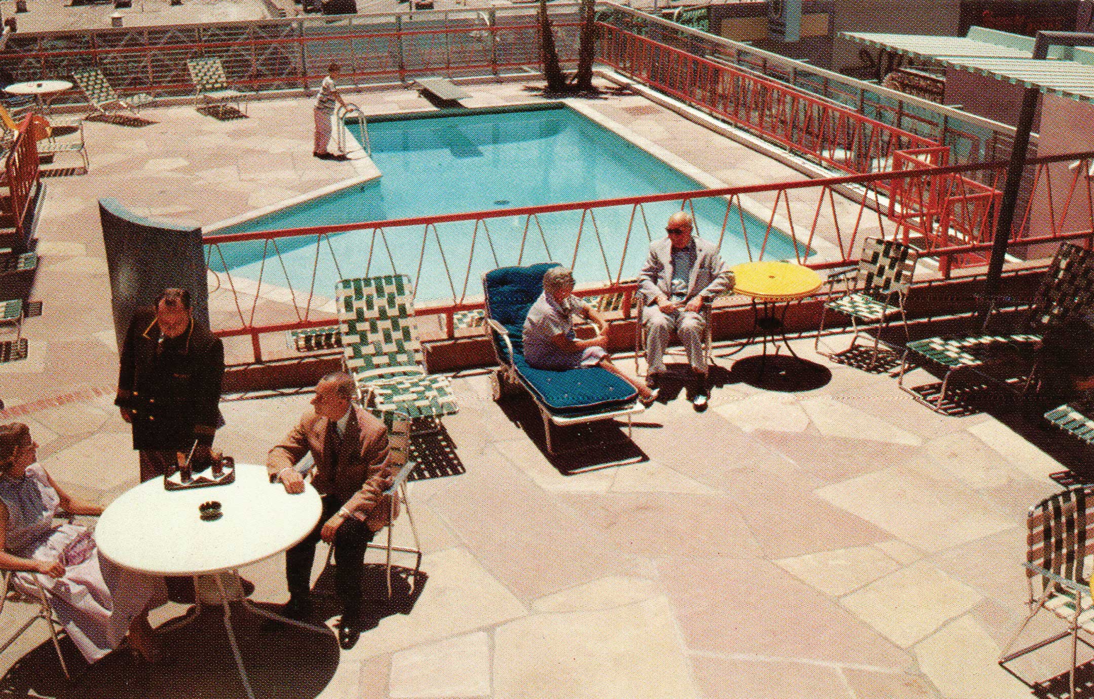 The San Carlos rooftop pool, added after World War II. Photos courtesy Douglas C. Towne, ASU McCulloch The San Carlos rooftop pool, added after World War II. Photos courtesy Douglas C. Towne, ASU McCulloch