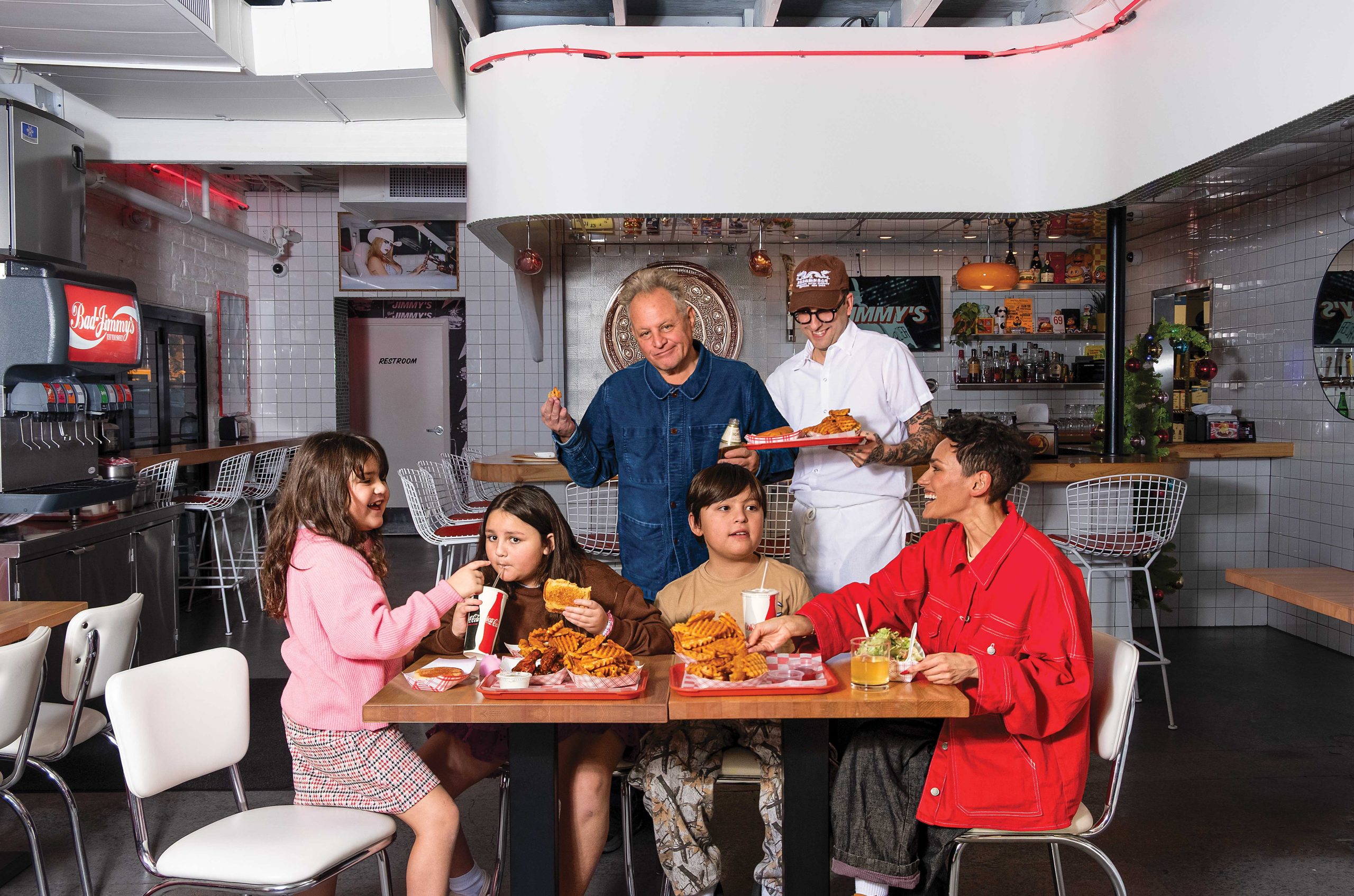 Chris Bianco with Bad Jimmy chef-owner James Piazza and the Bianco clan, left to right: Eva, Nina, Leo and wife Mia Chris Bianco with Bad Jimmy chef-owner James Piazza and the Bianco clan, left to right: Eva, Nina, Leo and wife Mia