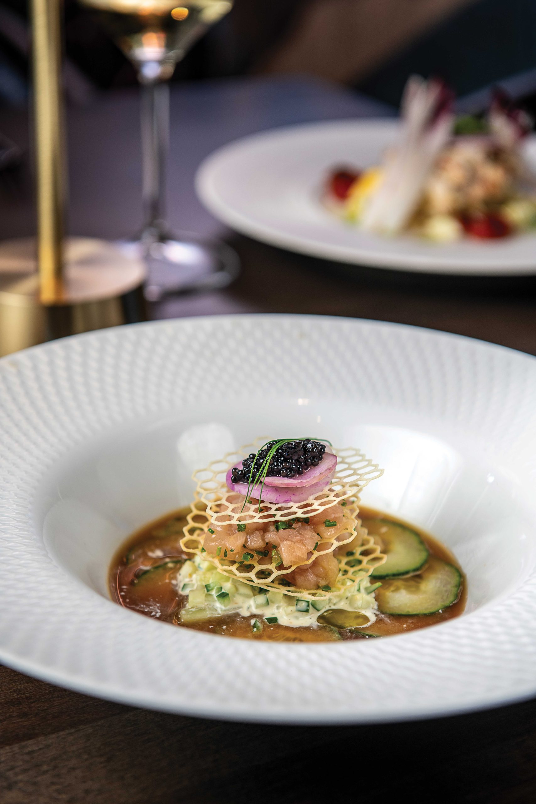hamachi Napoleon and Osetra caviar