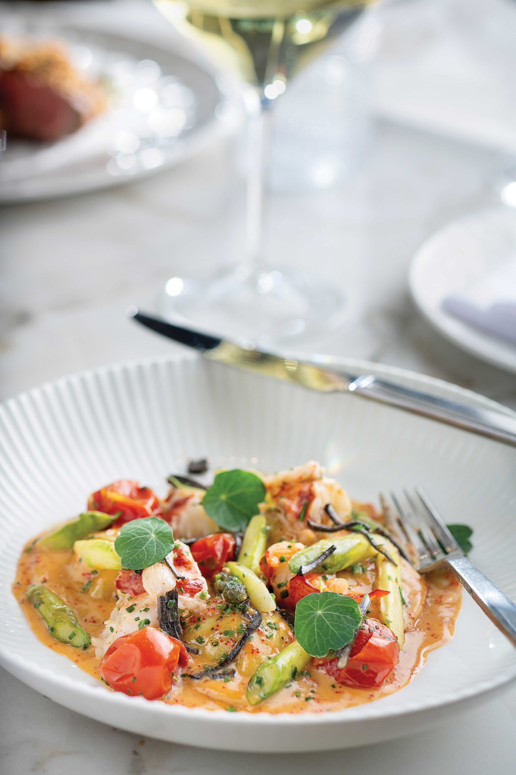 Maine lobster ravioli
