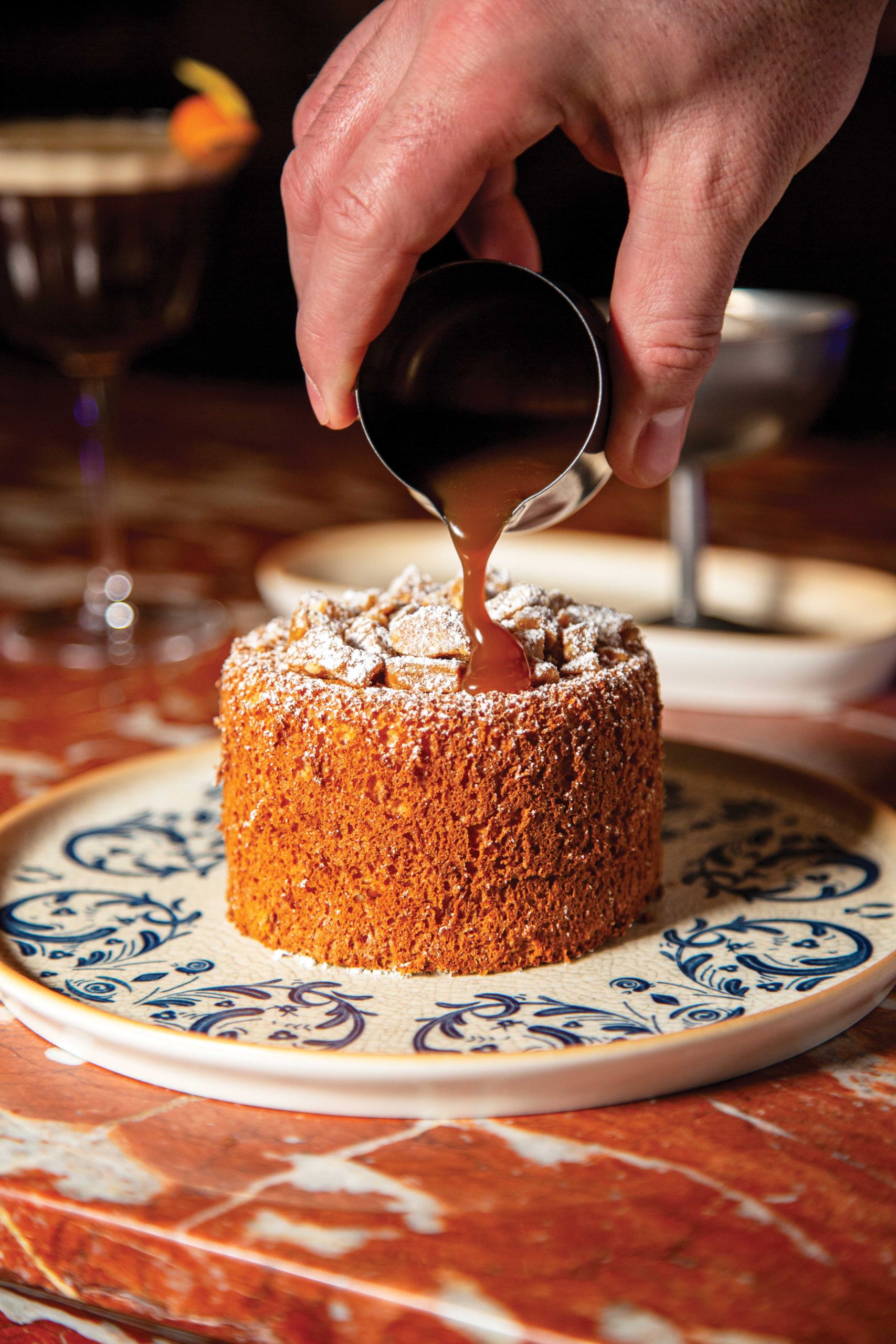 Praline butter crunch cake Praline butter crunch cake