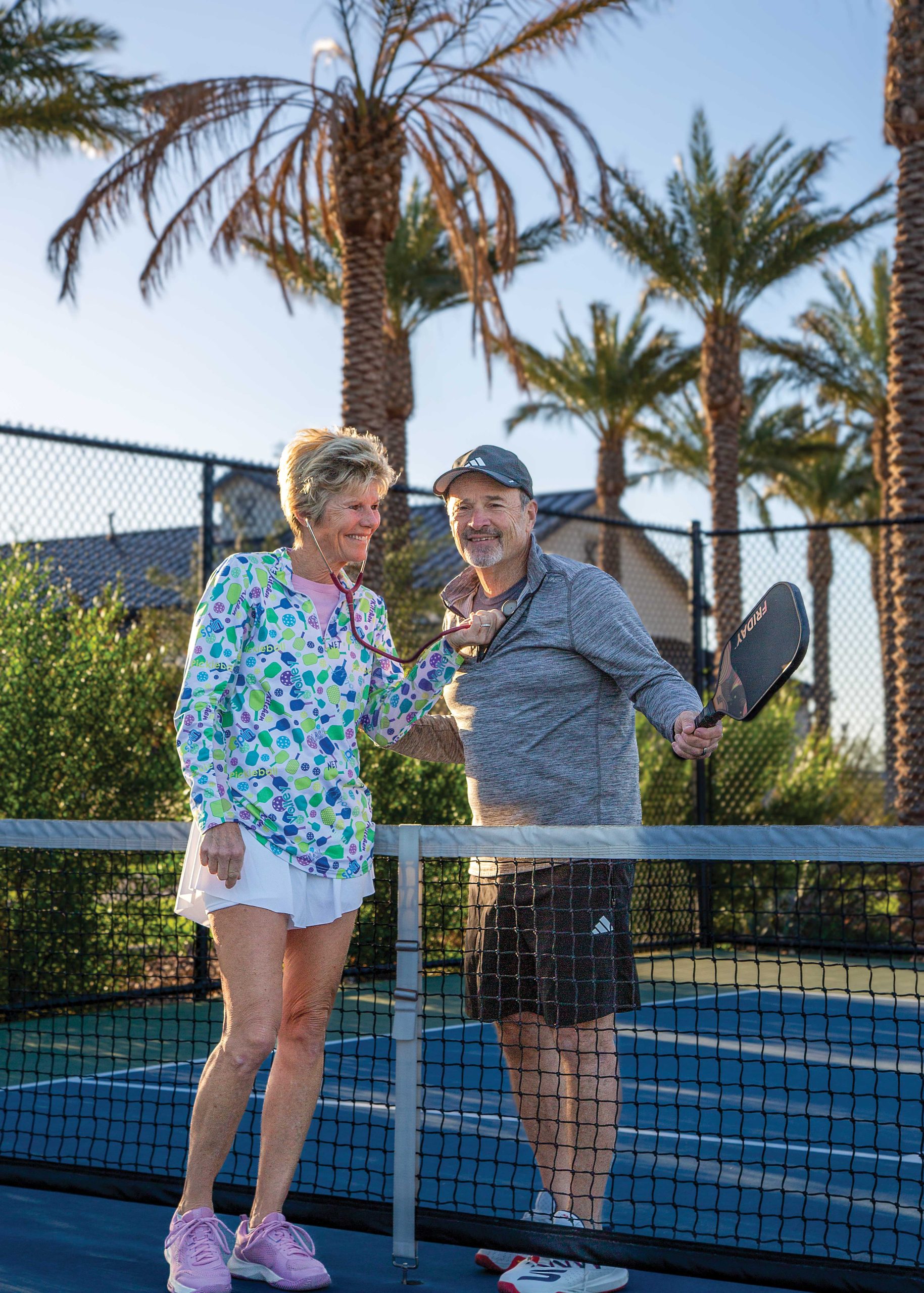 Dr. Mannes is still dinking with his wife, Amy Sessions.