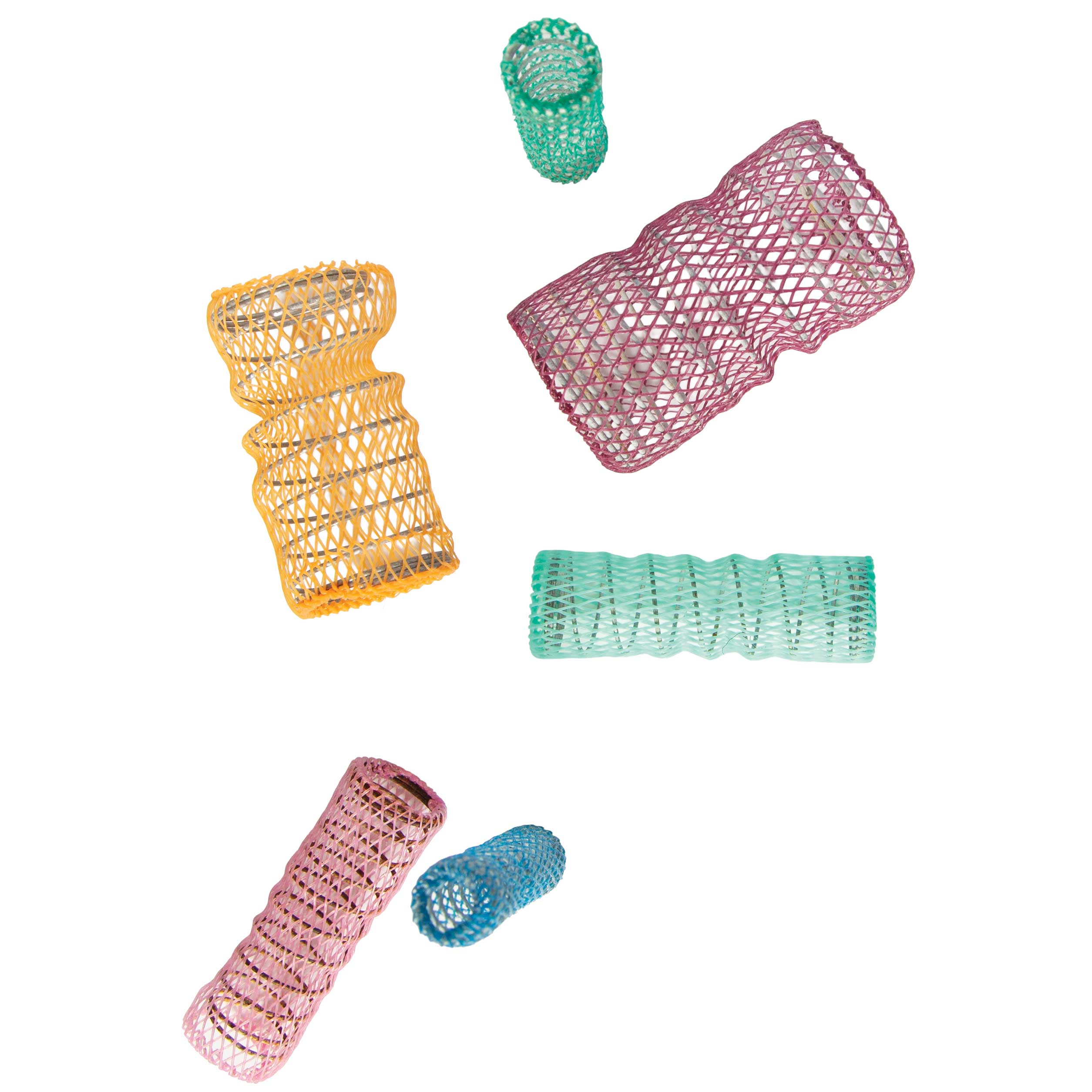 Rollers “I use hot rollers, but not too hot. Mesh rollers I love. They come in different sizes and colors, and it’s even fun just to look at them.”