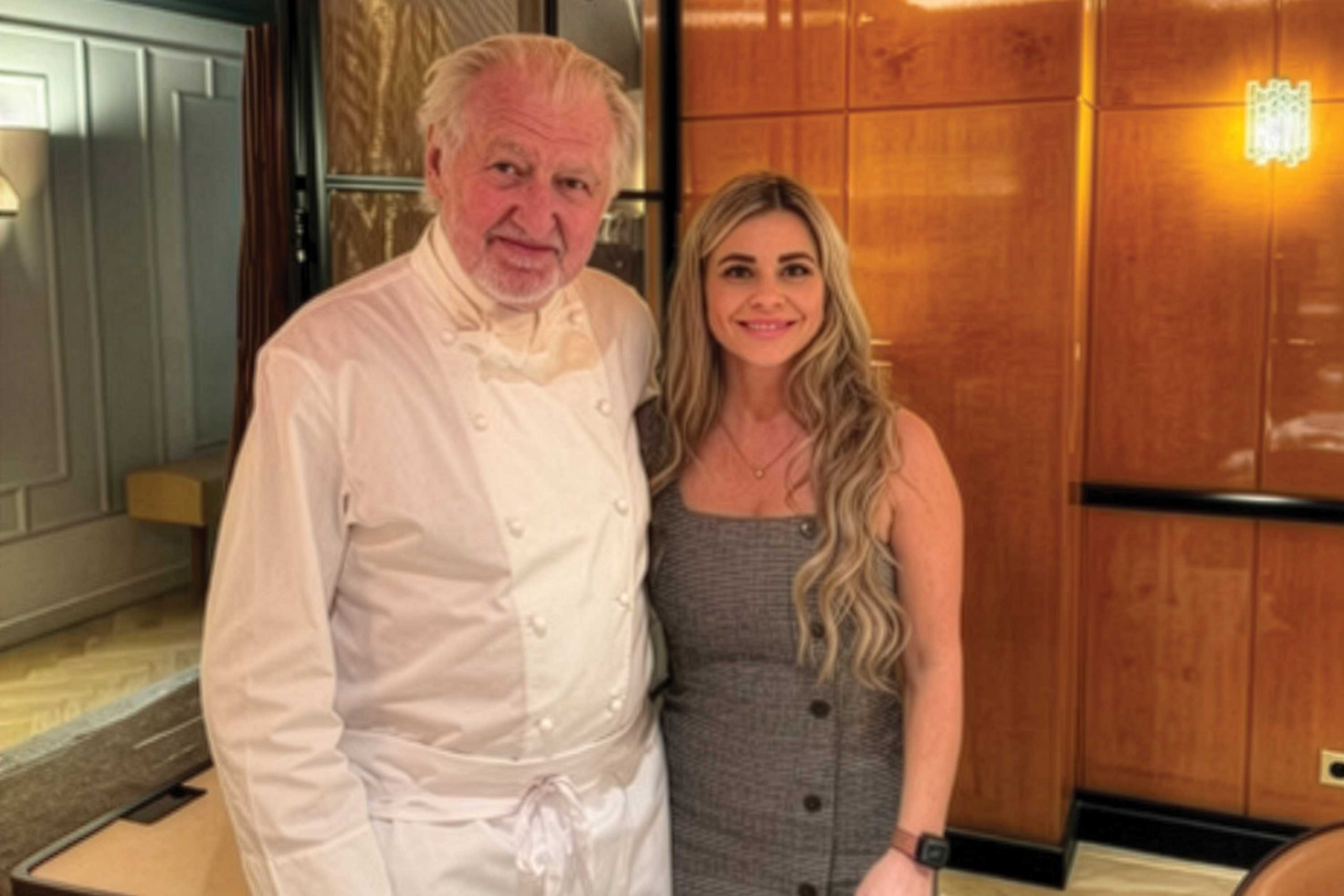 Photos Courtesy Rochelle Daniel. Daniel with Pierre Gagnaire