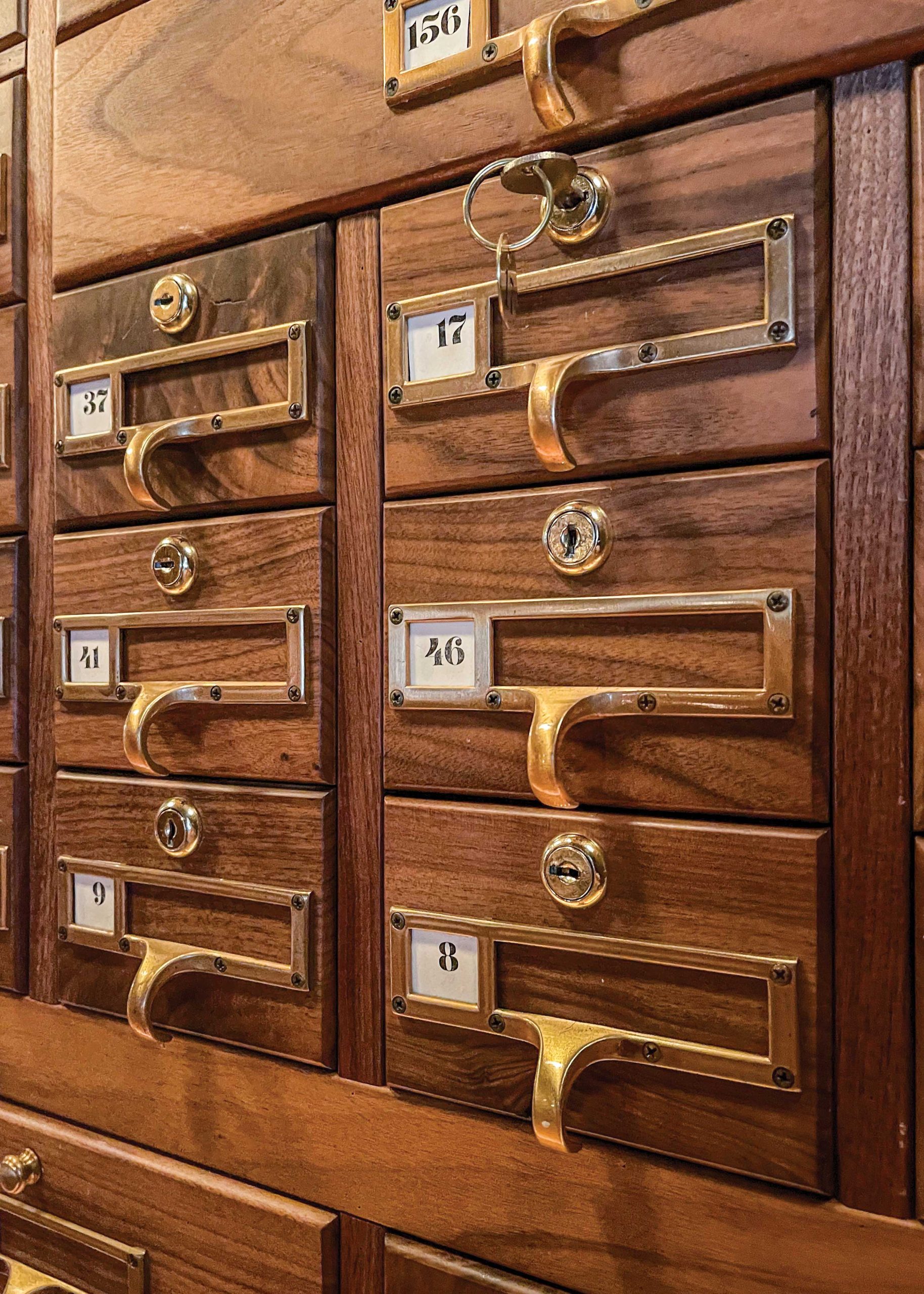 Personal cell-phone lockers at The Trophy Room in Phoenix
