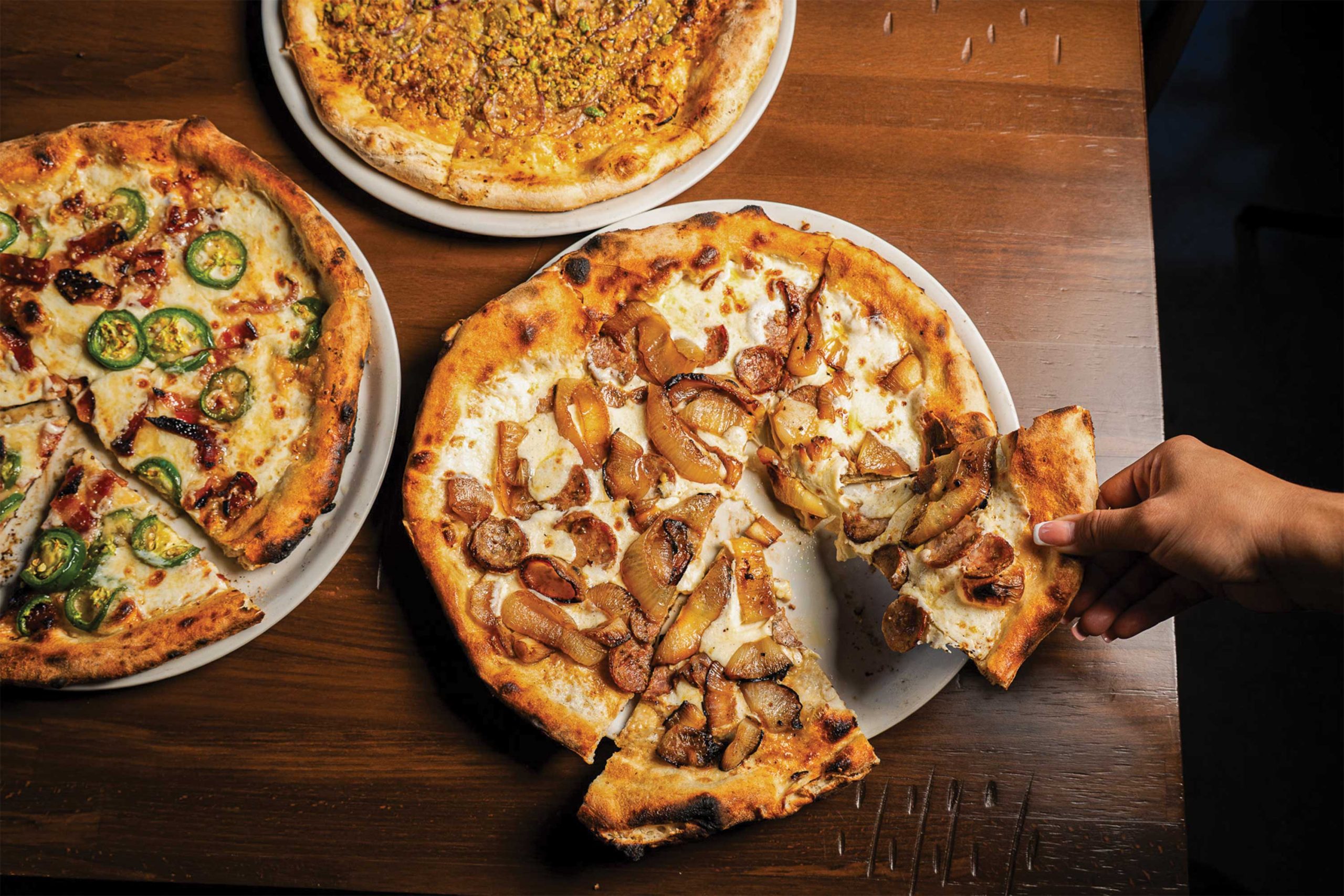 Left to right: Il Lacho, Arizona and Finocchio pizzas