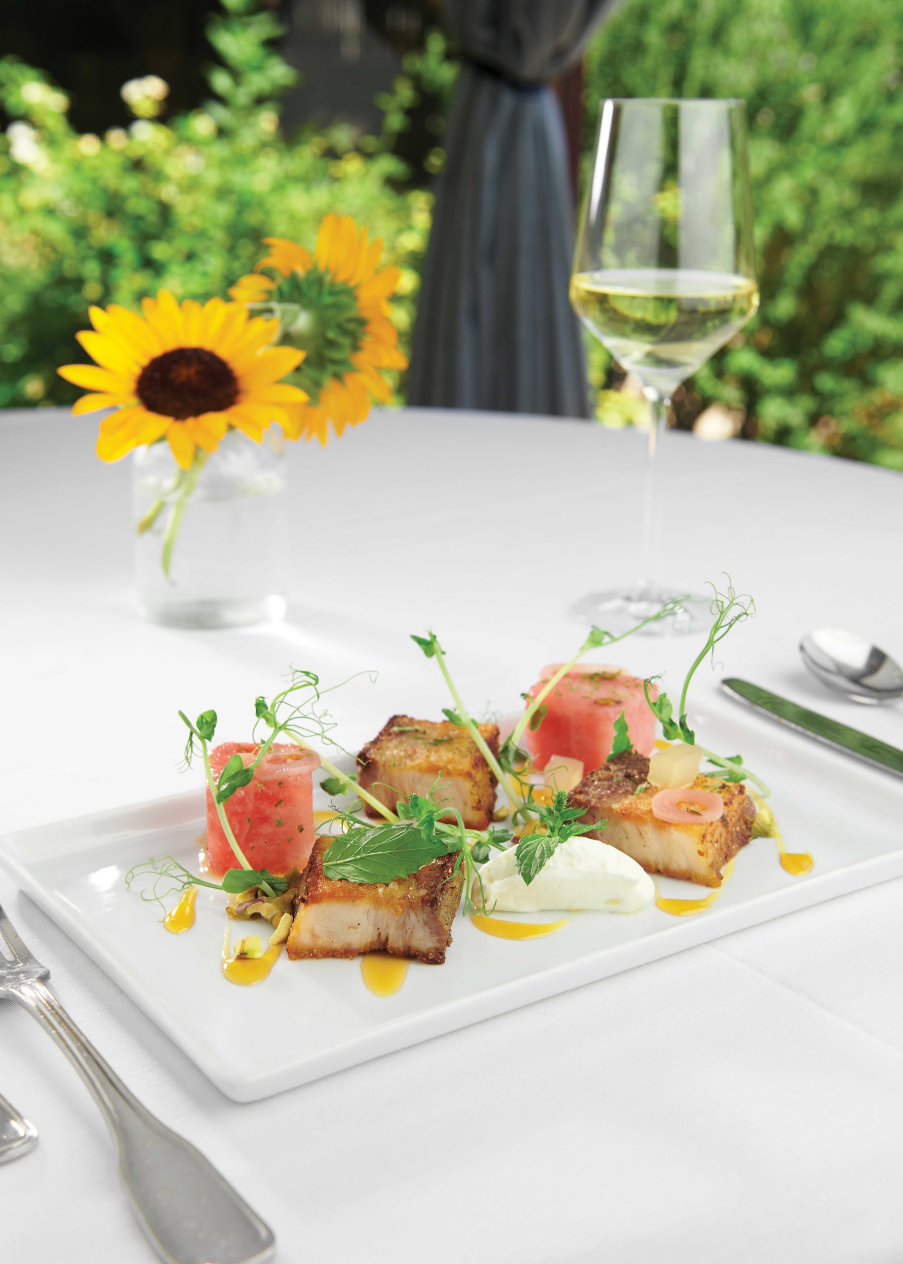 Pork belly watermelon mascarpone Pork belly watermelon mascarpone