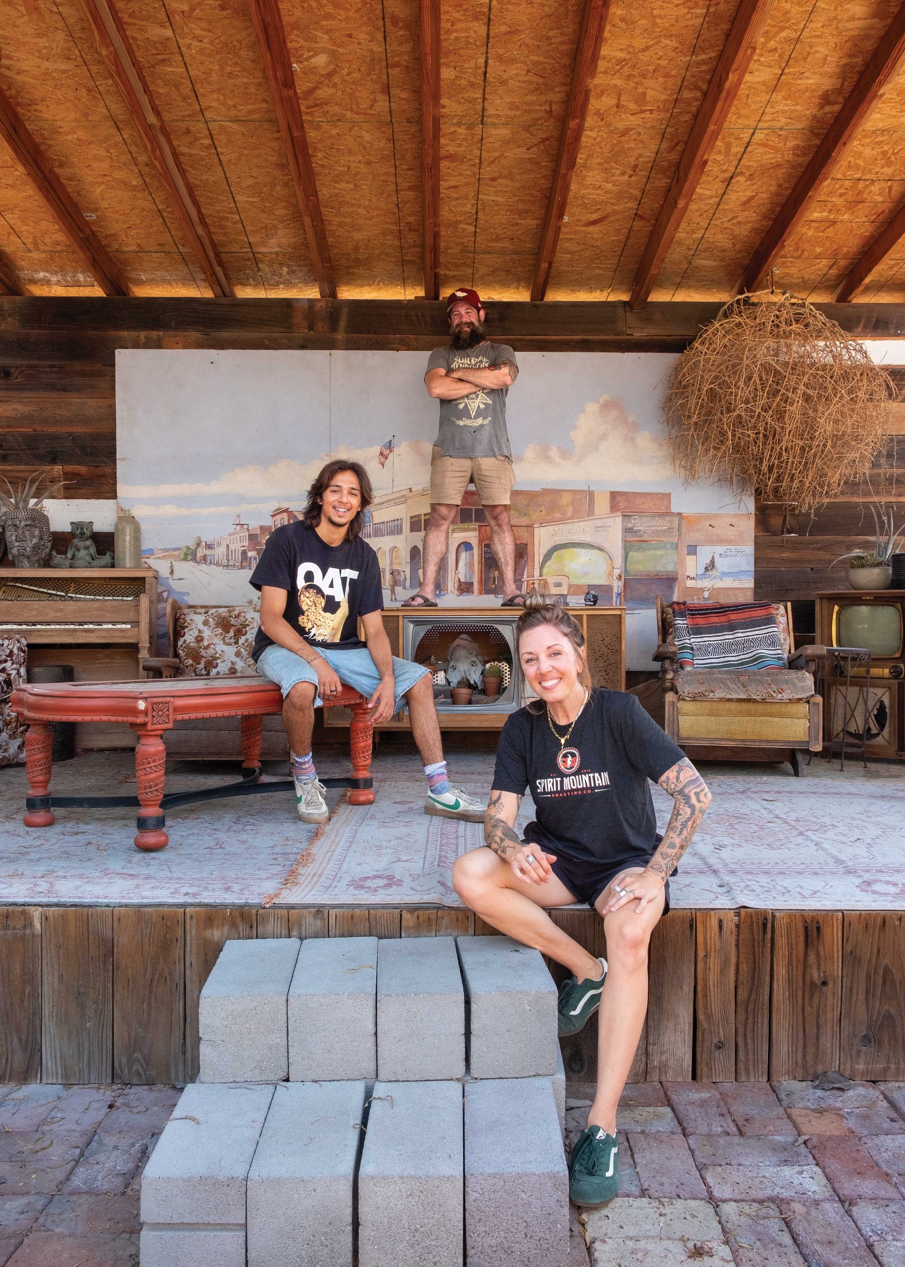 Cafecito owners Travis and Ashley Krizay with son Dylan